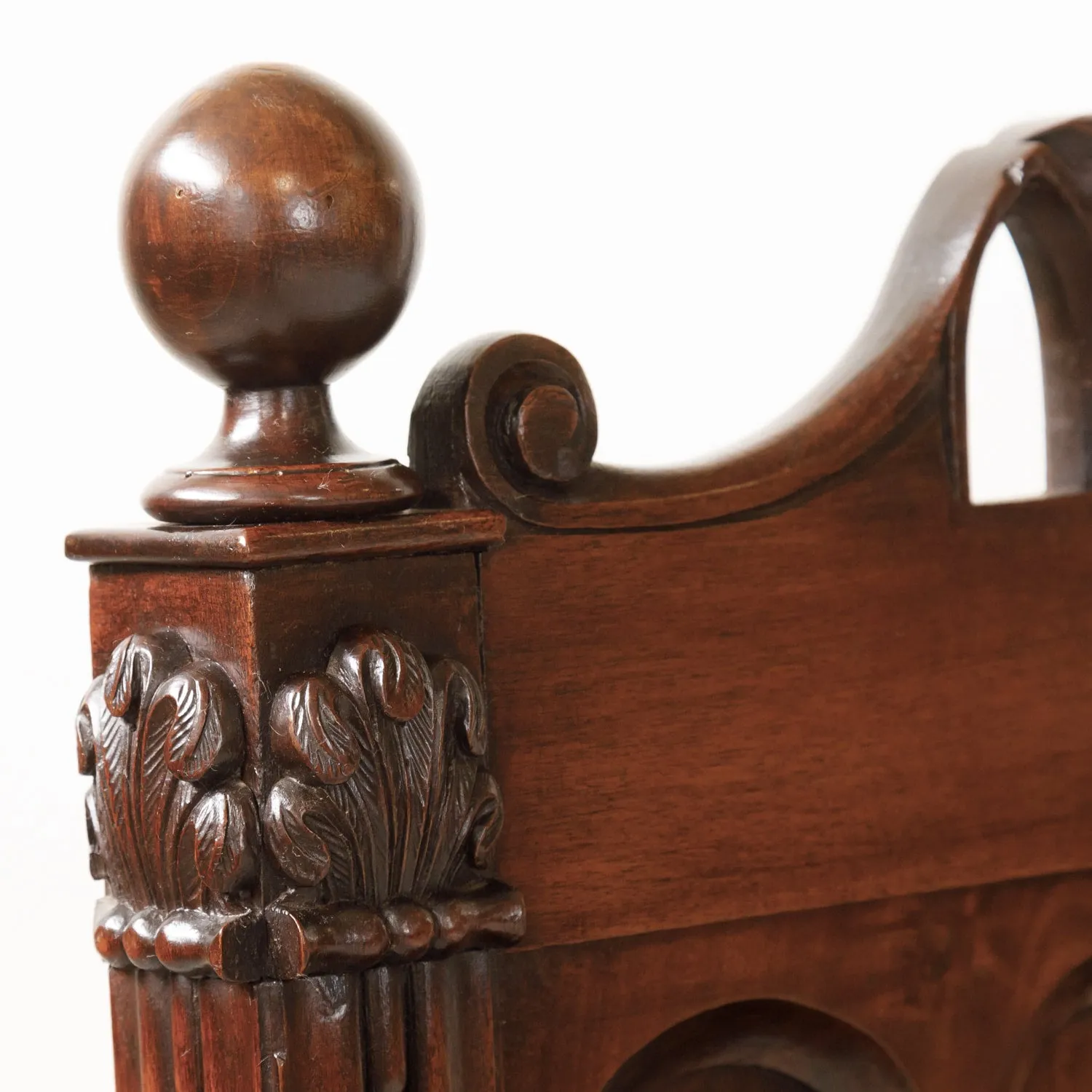 18th Century French Gothic Revival Period Walnut Hall Bench with Lift Seat