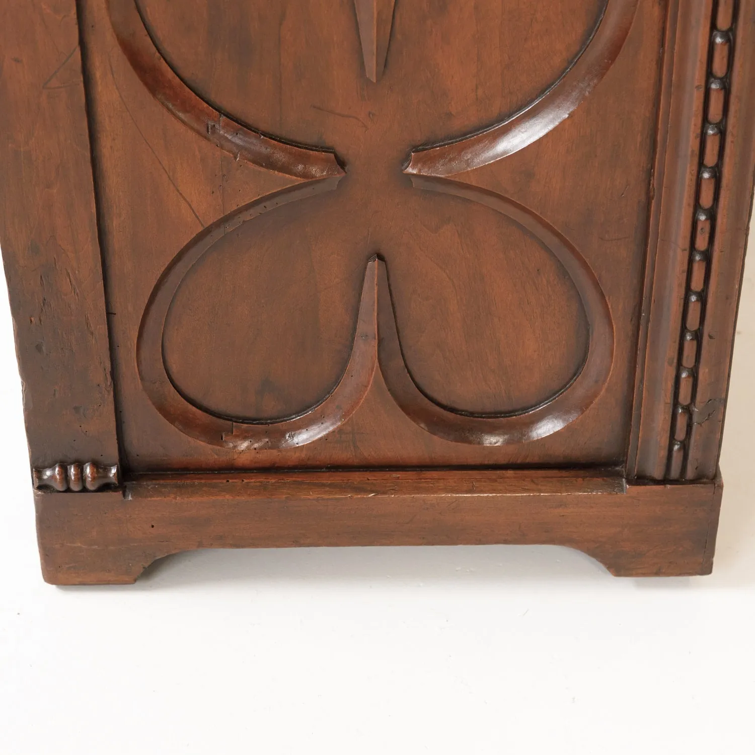 18th Century French Gothic Revival Period Walnut Hall Bench with Lift Seat