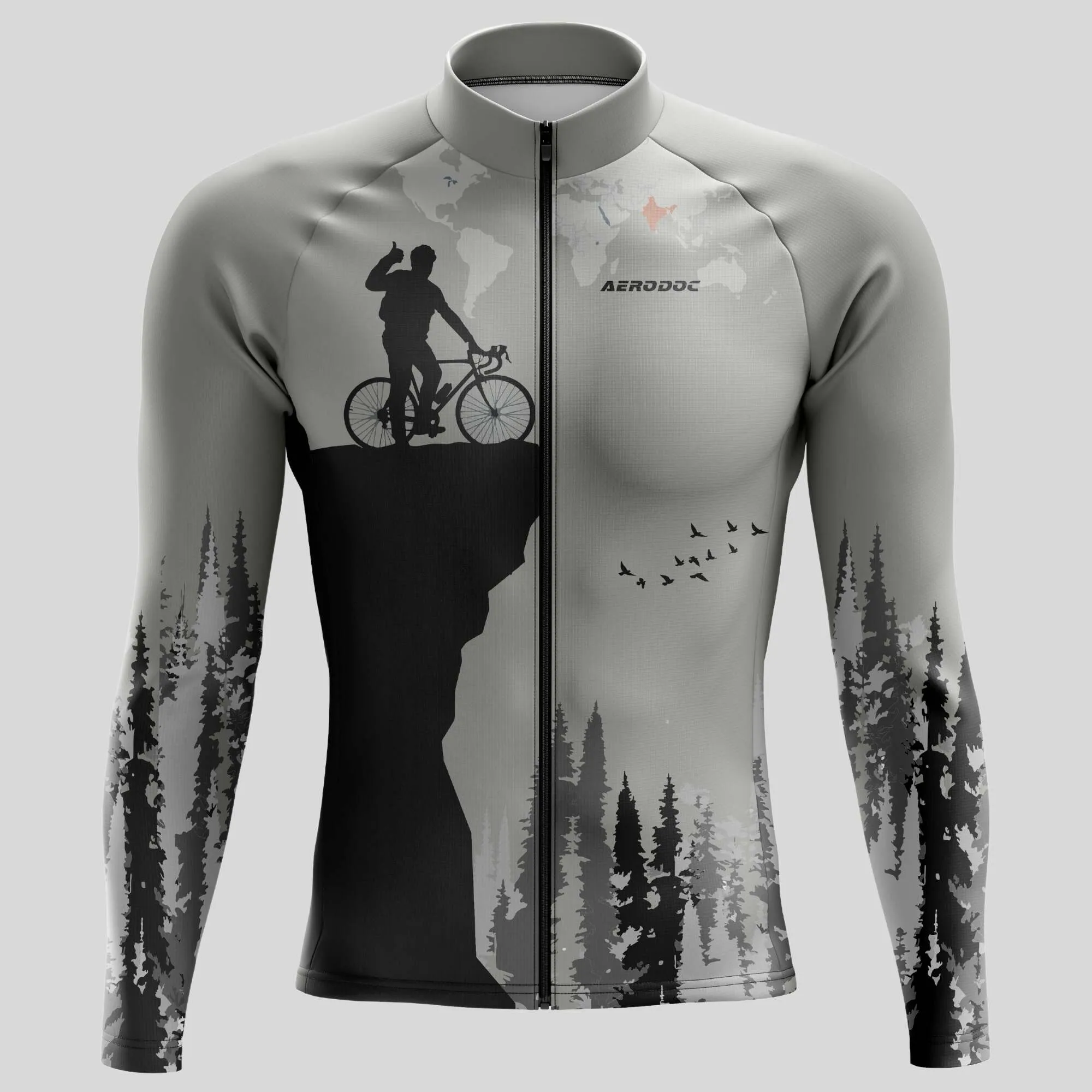 Aerodoc Trailblazer Unisex Outdoor Cycling Jersey for All-Terrain Adventures  Half & Full Sleeves, Matching Bib & Non-Bib Shorts