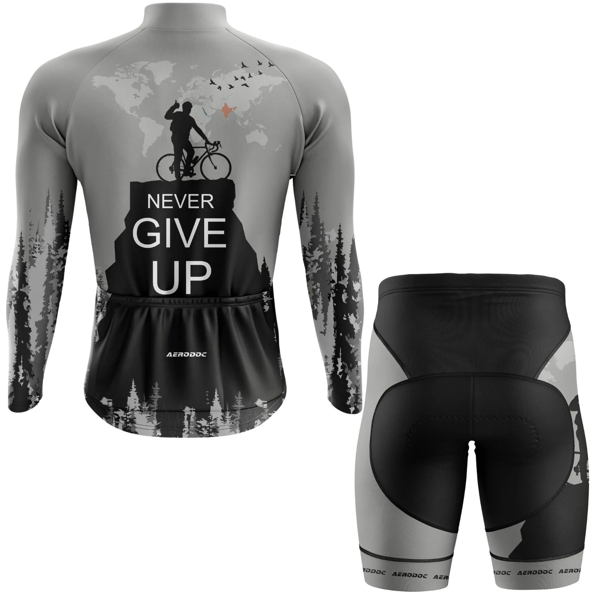 Aerodoc Trailblazer Unisex Outdoor Cycling Jersey for All-Terrain Adventures  Half & Full Sleeves, Matching Bib & Non-Bib Shorts