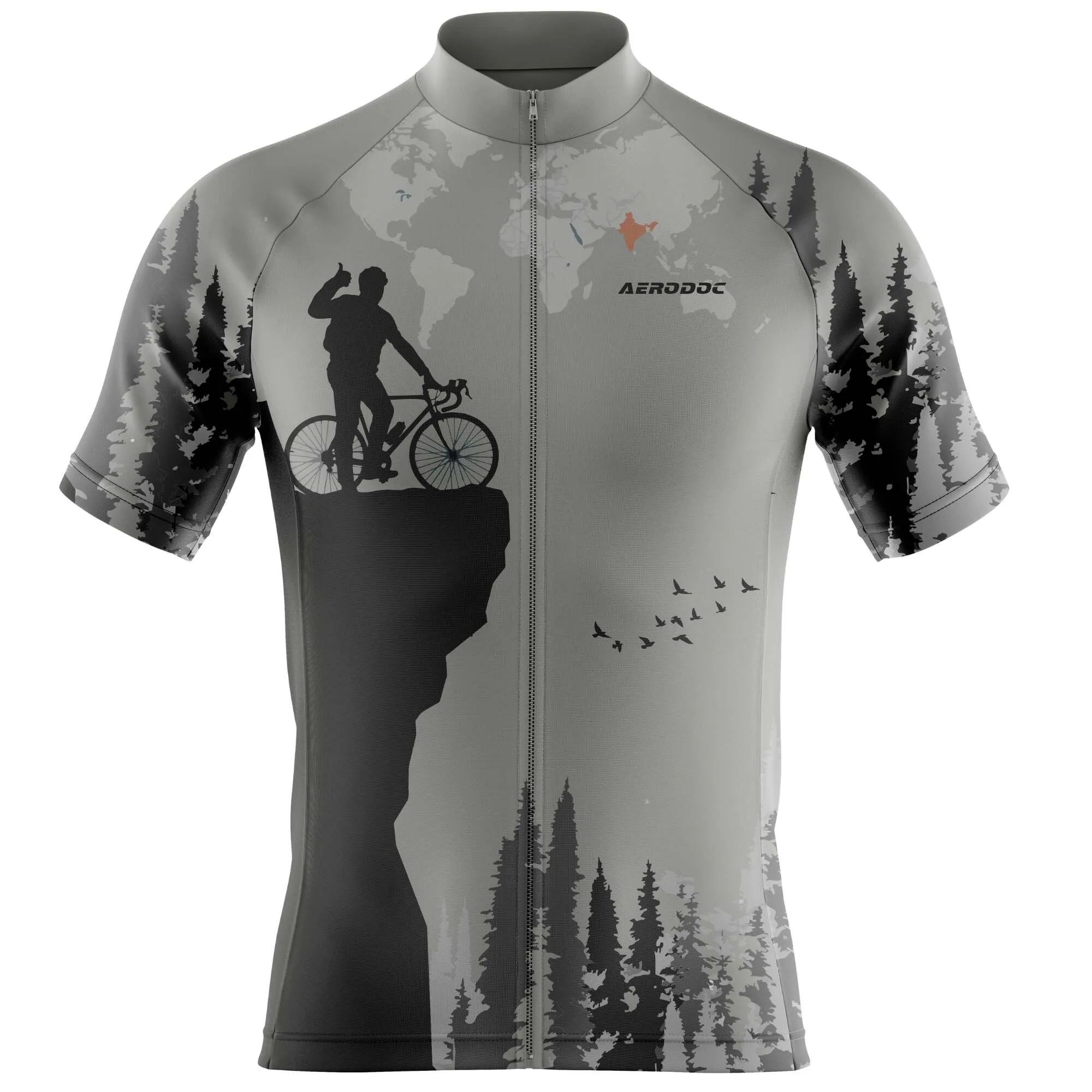 Aerodoc Trailblazer Unisex Outdoor Cycling Jersey for All-Terrain Adventures  Half & Full Sleeves, Matching Bib & Non-Bib Shorts