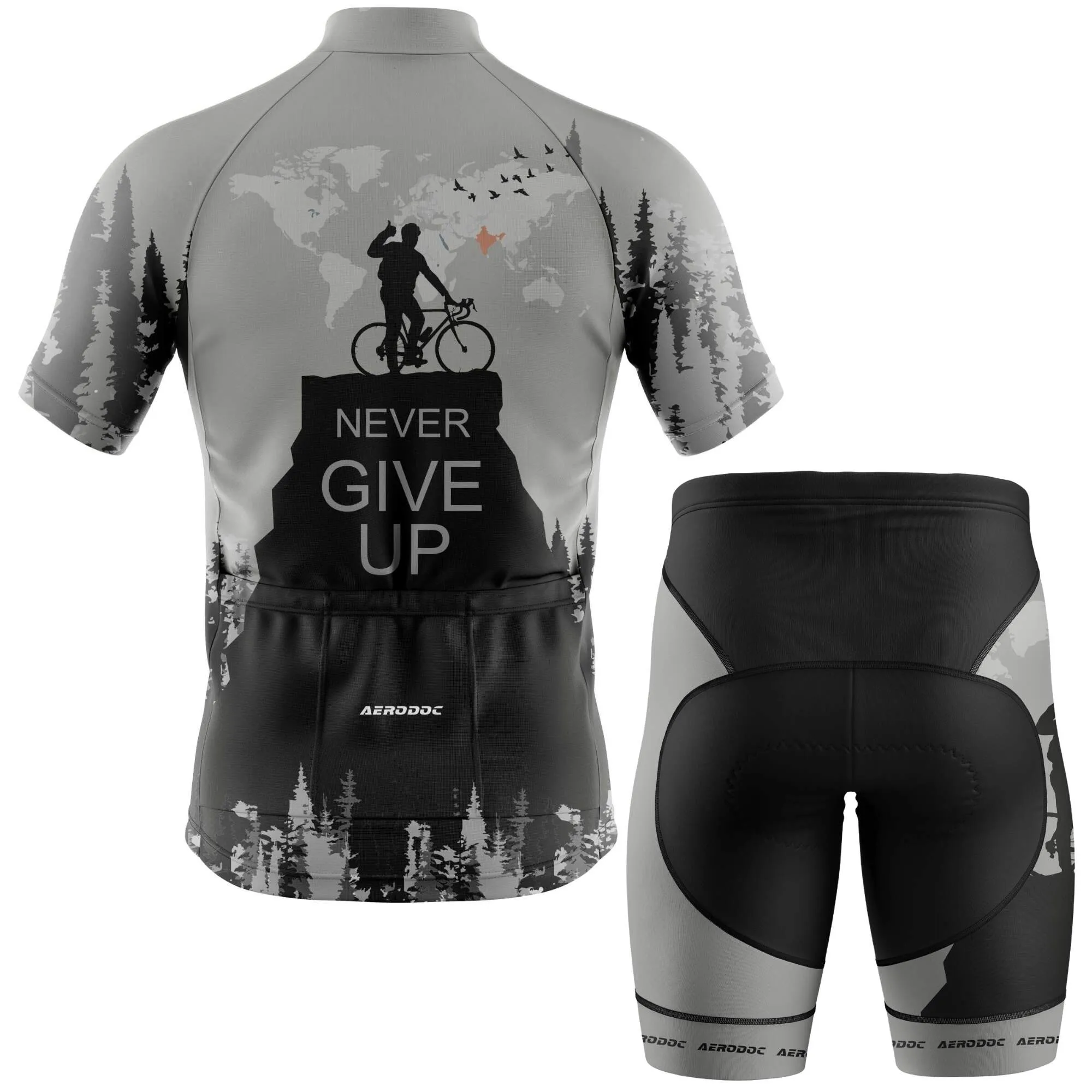 Aerodoc Trailblazer Unisex Outdoor Cycling Jersey for All-Terrain Adventures  Half & Full Sleeves, Matching Bib & Non-Bib Shorts