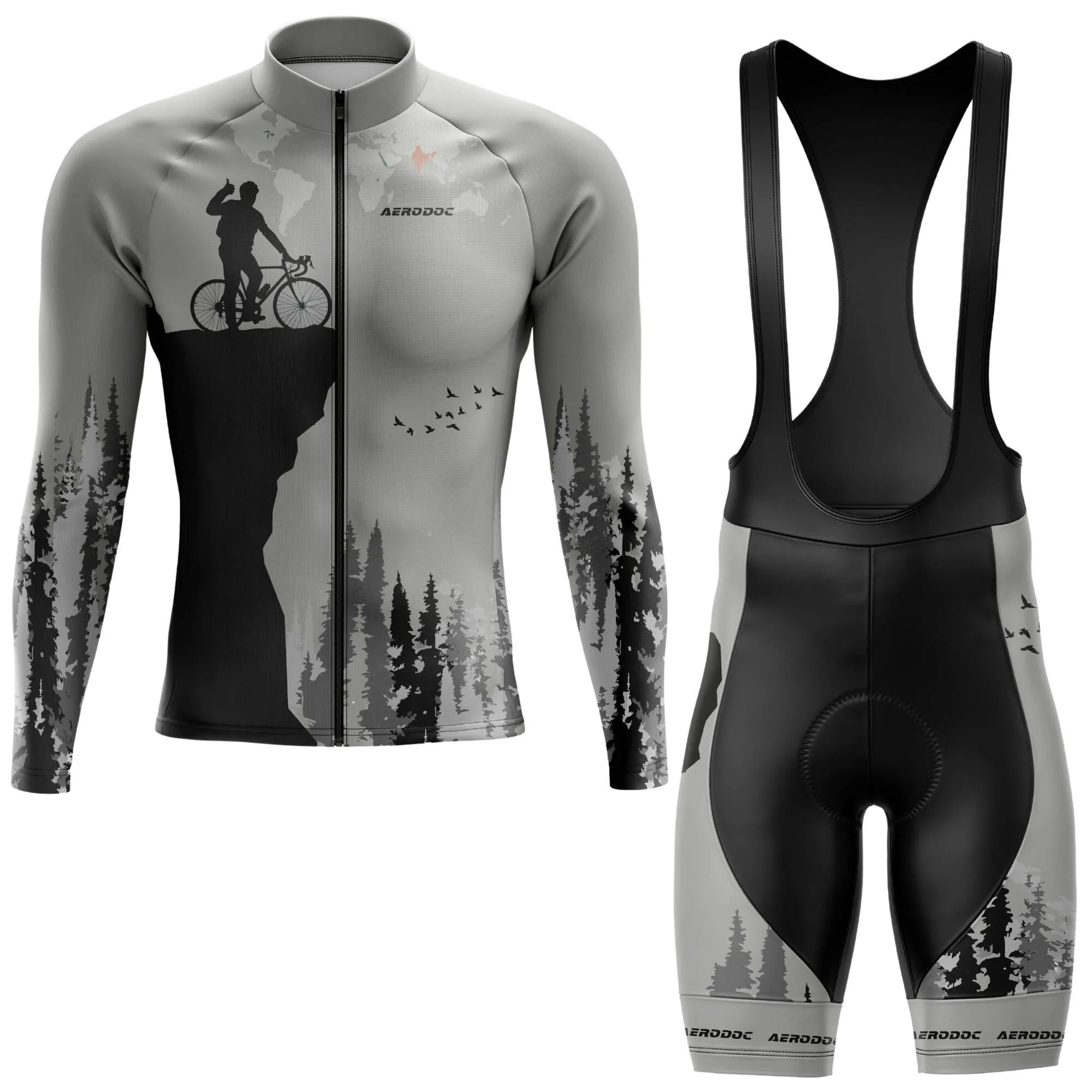 Aerodoc Trailblazer Unisex Outdoor Cycling Jersey for All-Terrain Adventures  Half & Full Sleeves, Matching Bib & Non-Bib Shorts