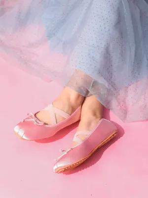 Allegra Ballerina Ribbon Flats