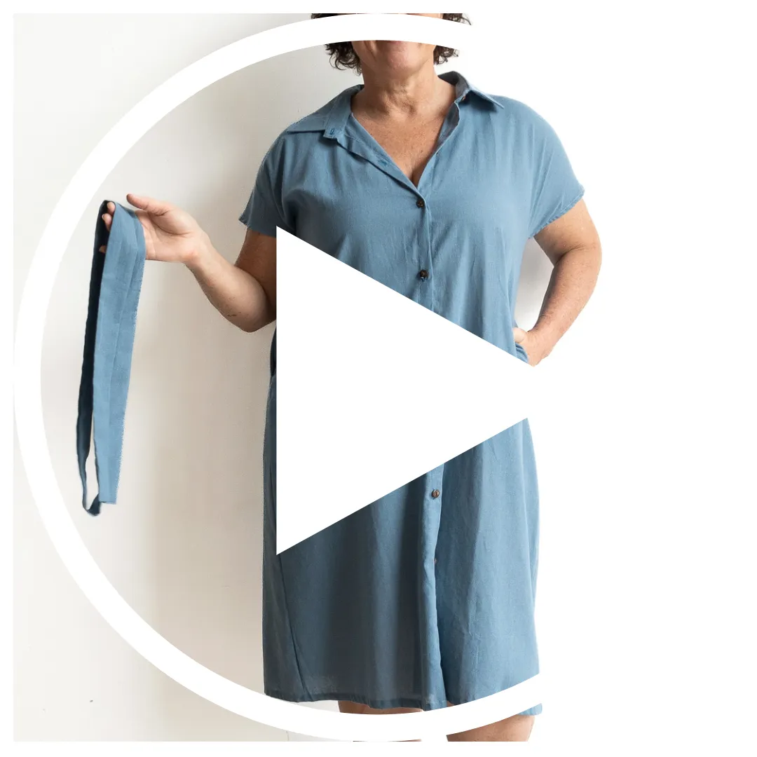 Be My Cotton Shirt Dress by KOBOMO - Classics