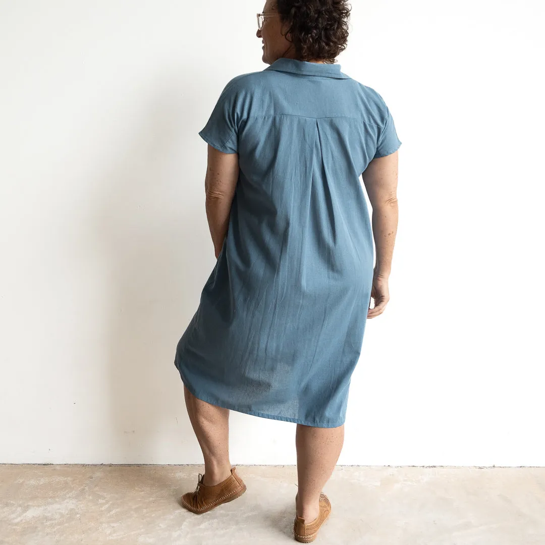 Be My Cotton Shirt Dress by KOBOMO - Classics