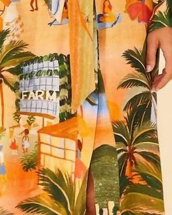 Carioca Midi Shirt Dress in Multi | Multi