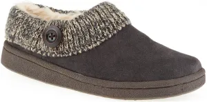 Clarks Women's Knit Scuff Leather Slipper Mules Sweater Cuff Clog (11, Grey)