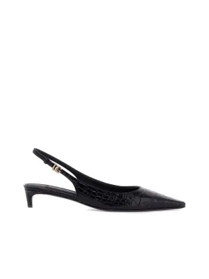 Cocco Print Leather Slingback