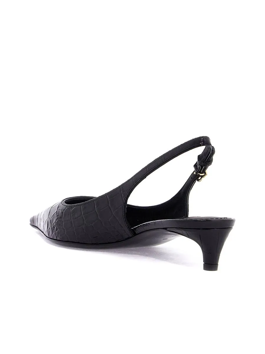 Cocco Print Leather Slingback