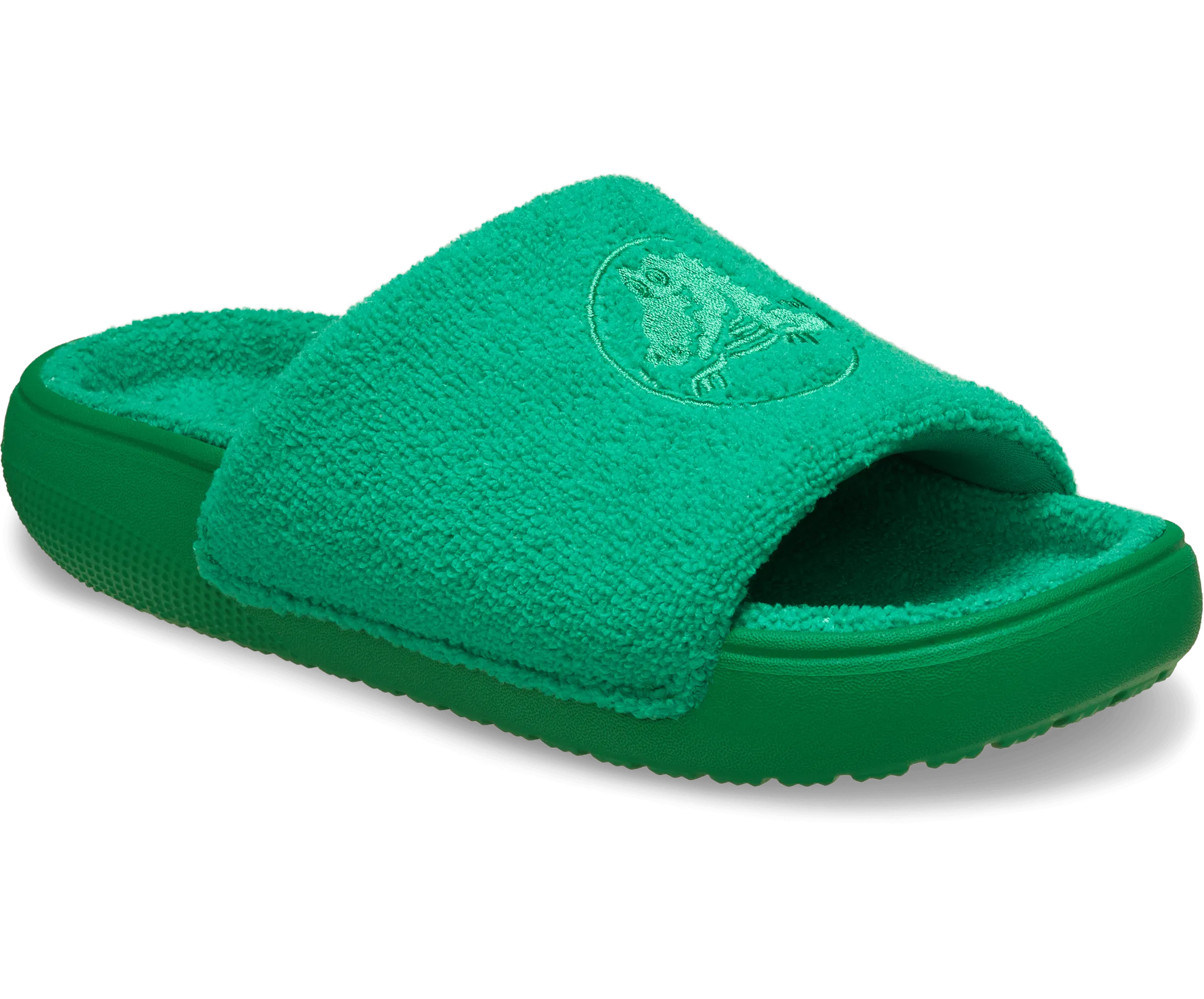 Crocs Unisex Classic Towel Slide - Green Ivy