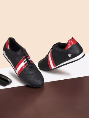 Egyptian Black Fashion Color Blocked Lace-Up Sneaker