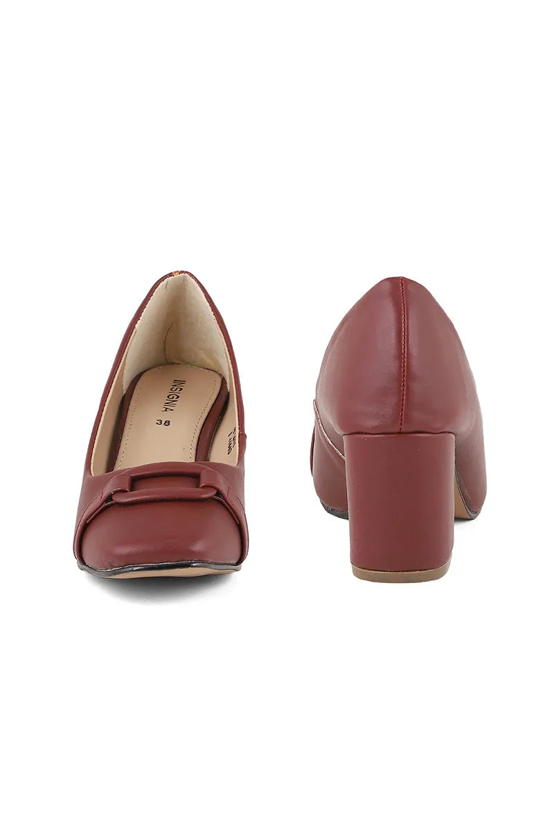 Formal Court Shoes I44440-Maroon