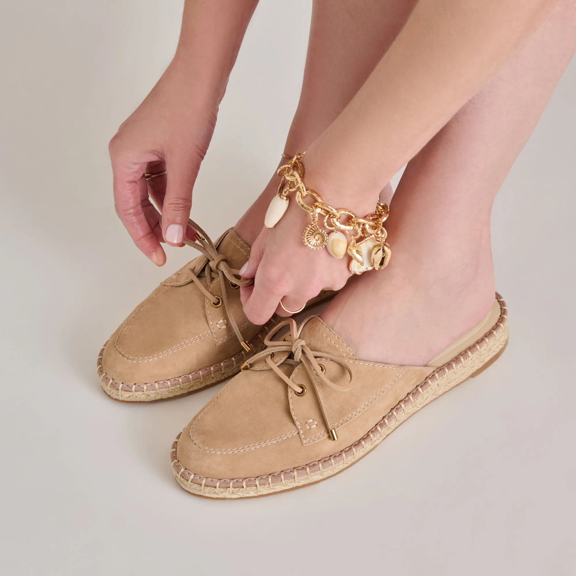 HATIE FLATS BAMBOO SUEDE