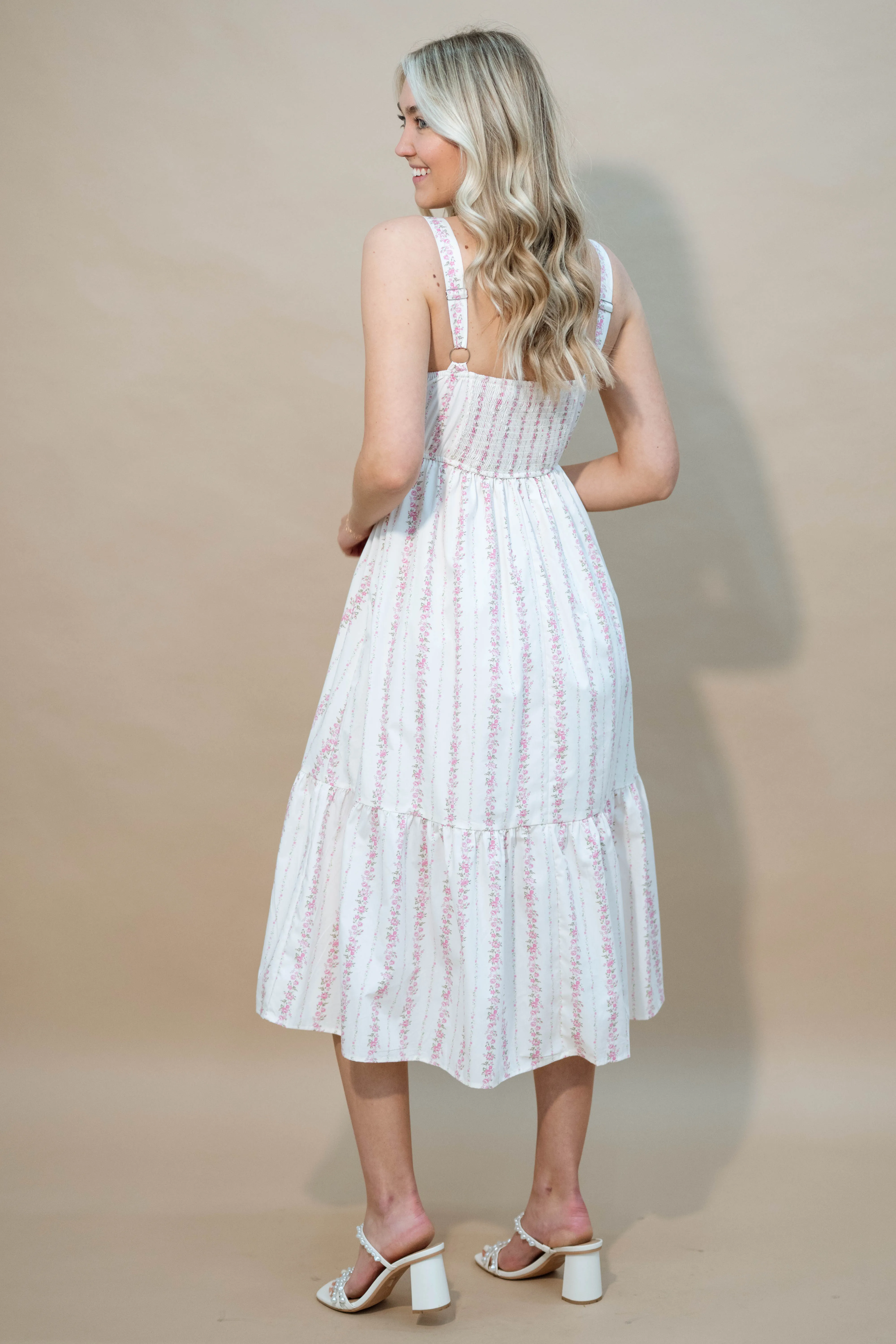 Ivy Floral Midi Dress