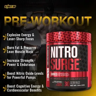Jacked Factory, Nitrosurge Shred/ Nitrosurge Pre Workout, 30 Ser