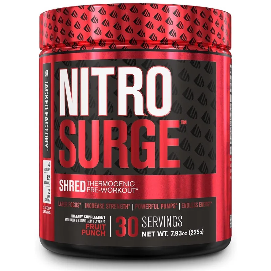 Jacked Factory, Nitrosurge Shred/ Nitrosurge Pre Workout, 30 Ser