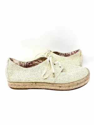 Joie Women's Beige Espadrille Raffia woven Size 38.5 Loafers