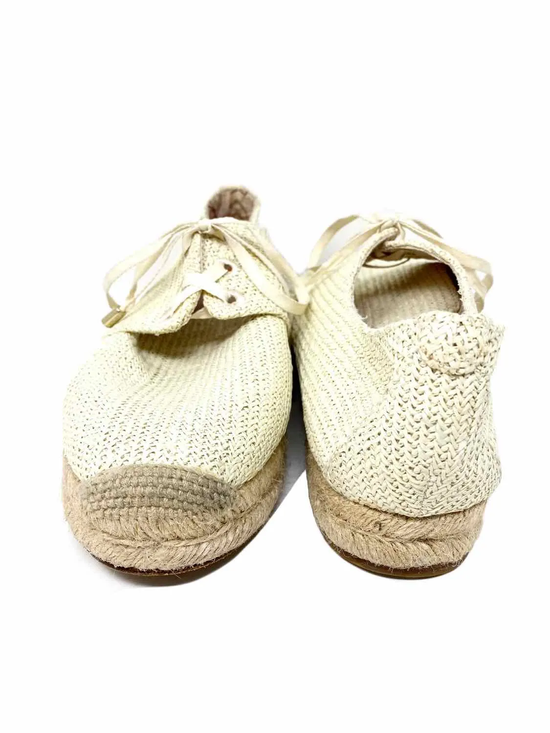 Joie Women's Beige Espadrille Raffia woven Size 38.5 Loafers