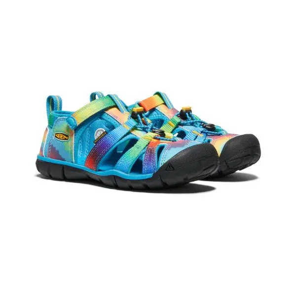 Keen Seacamp II CNX Blue/Original Tie Dye Little/Big Kids Sandals (Water Friendly)