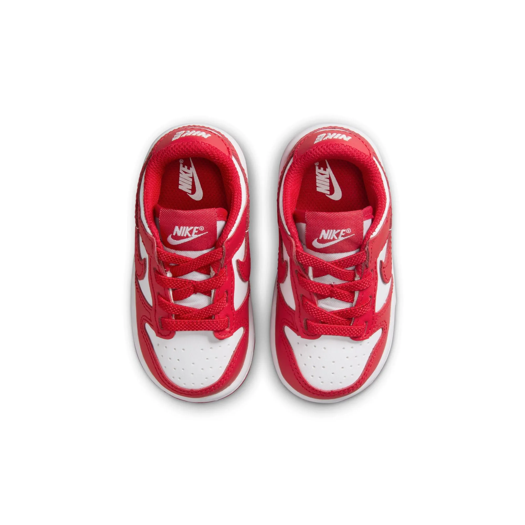 KIDS NIKE DUNK LOW TDE (WHITE/UNIVERSITY RED)
