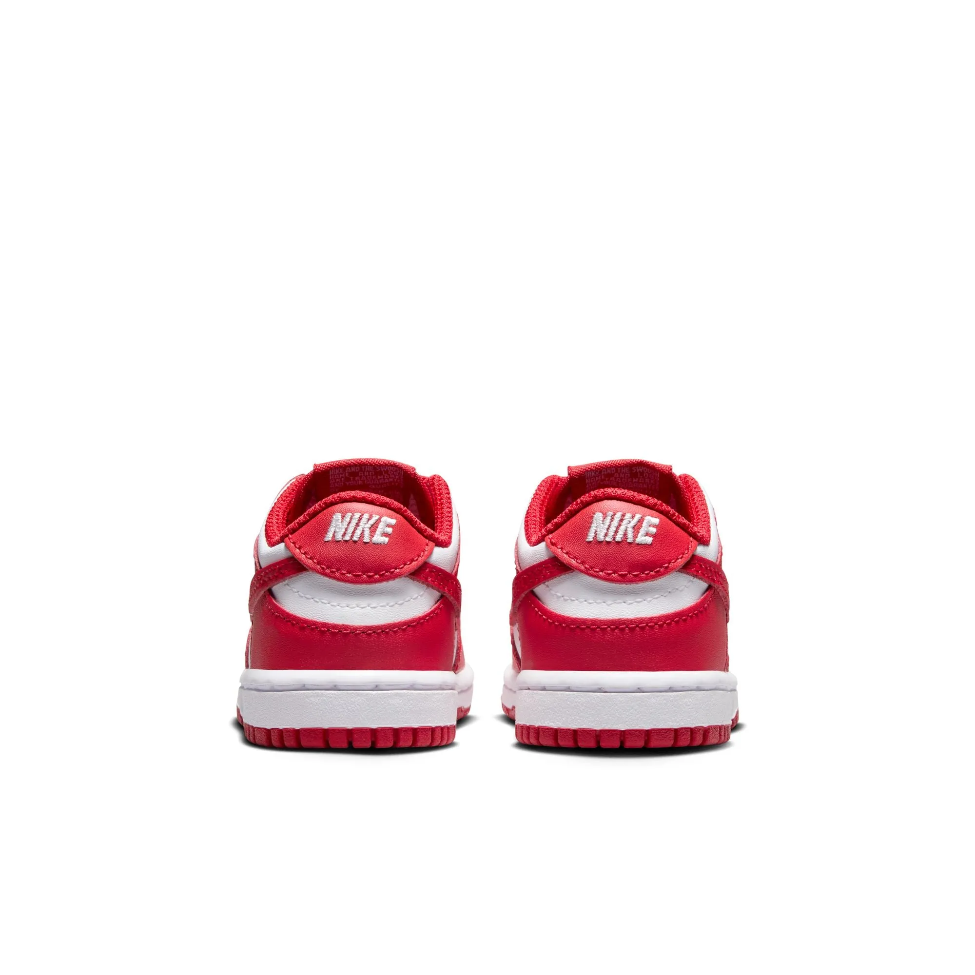 KIDS NIKE DUNK LOW TDE (WHITE/UNIVERSITY RED)