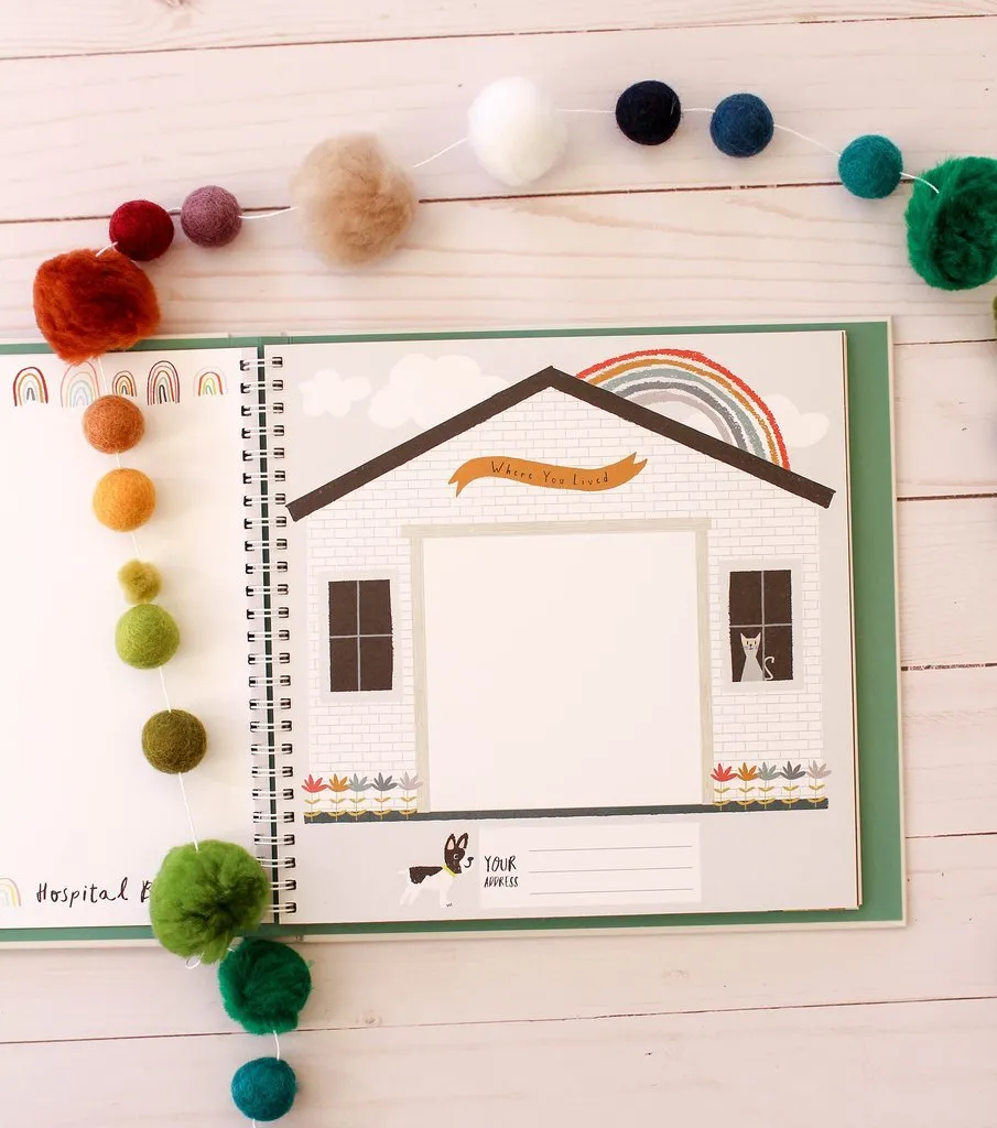 Little Rainbow Memory Baby Book by Lucy Darling