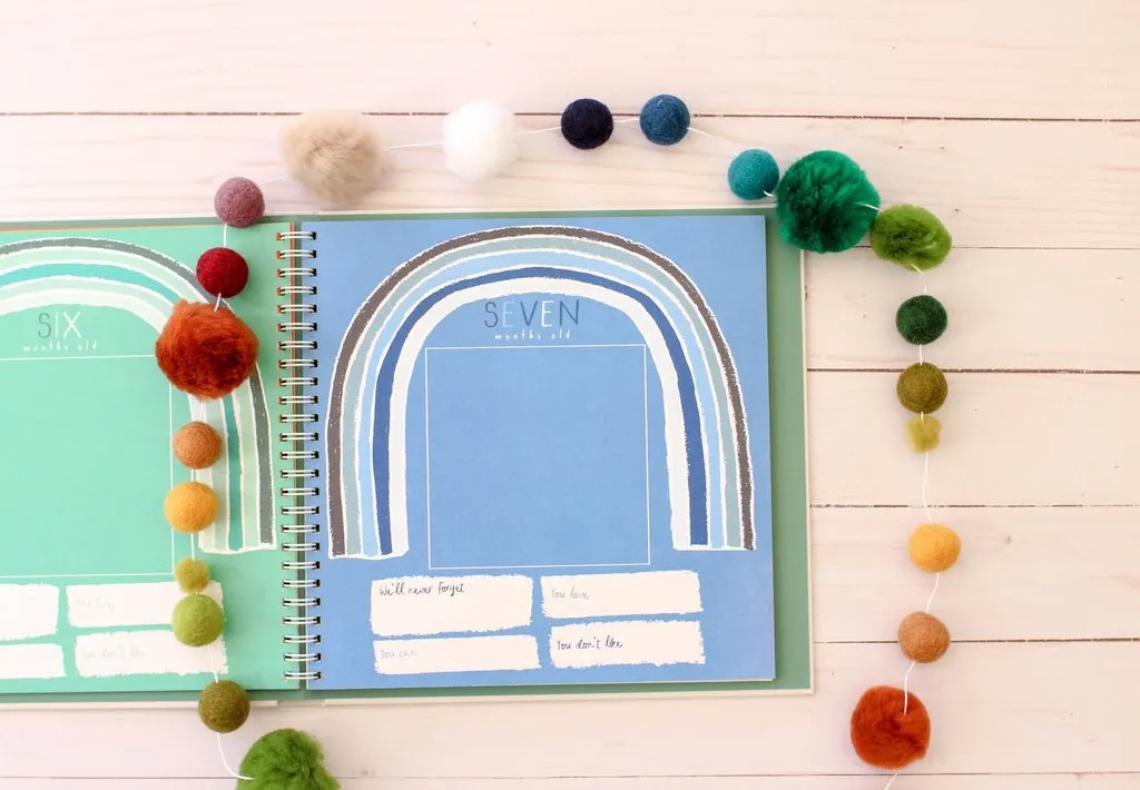 Little Rainbow Memory Baby Book by Lucy Darling