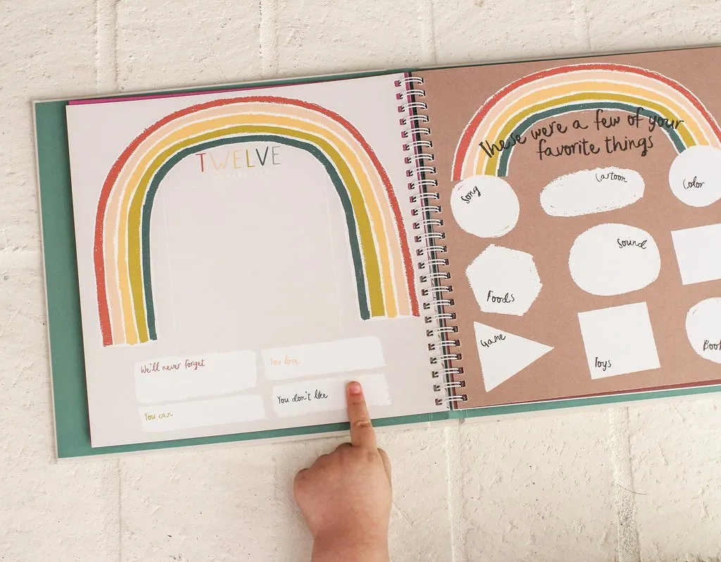 Little Rainbow Memory Baby Book by Lucy Darling