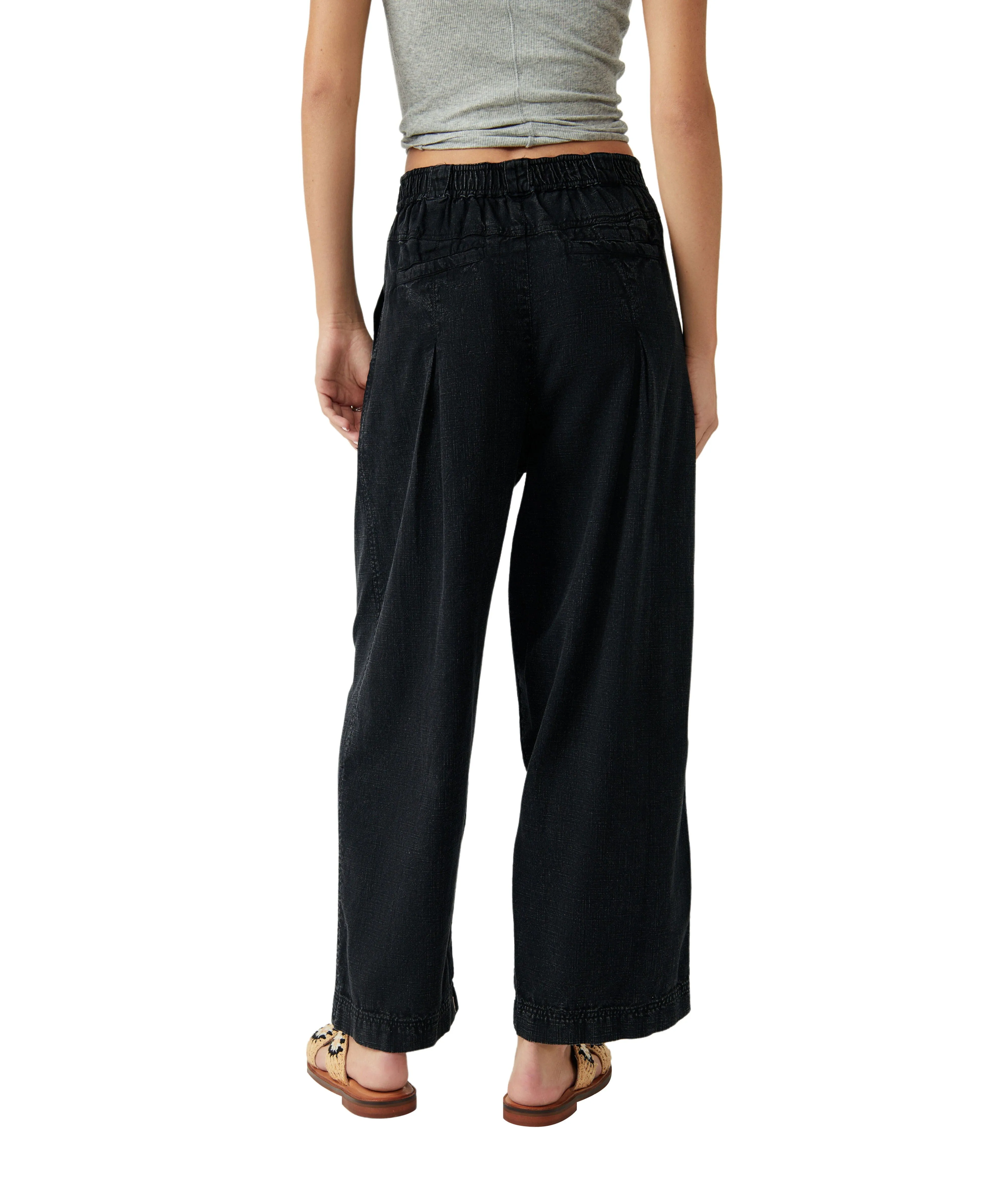 Lotta Love Linen Trouser | Black