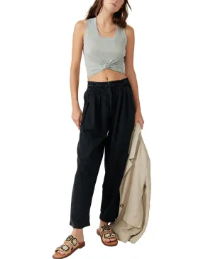Lotta Love Linen Trouser | Black