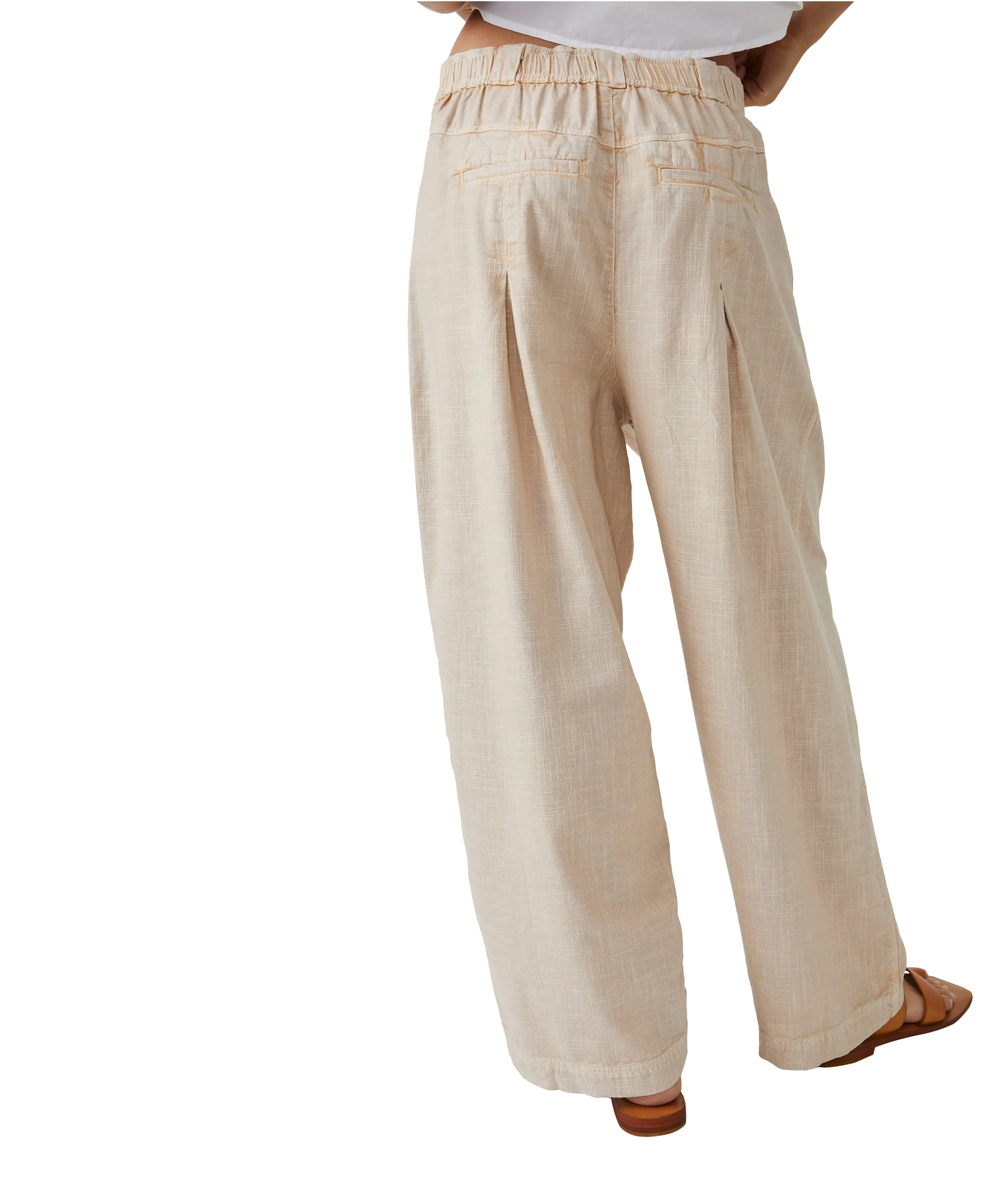 Lotta Love Linen Trouser | Pebble
