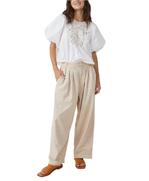 Lotta Love Linen Trouser | Pebble