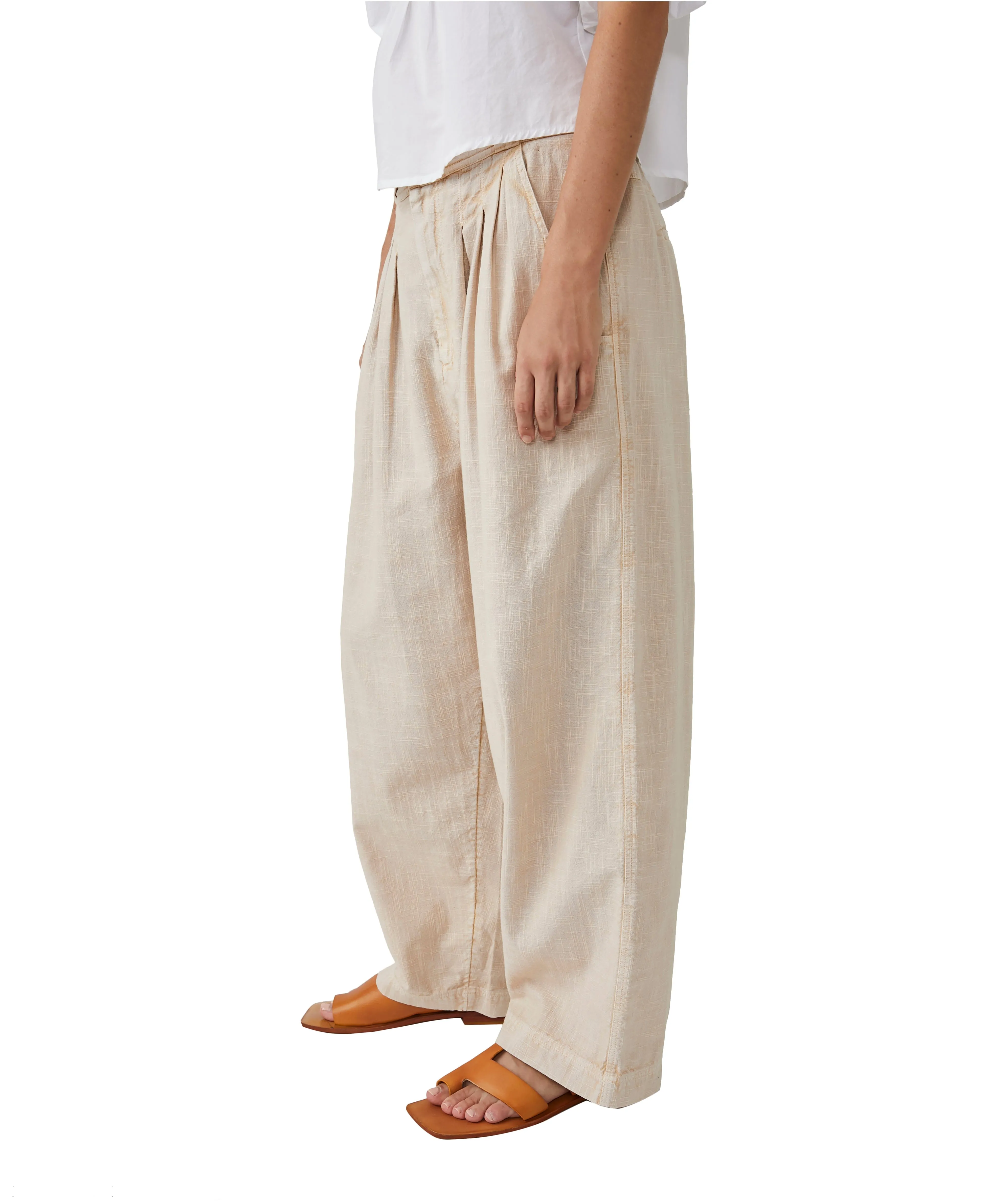 Lotta Love Linen Trouser | Pebble