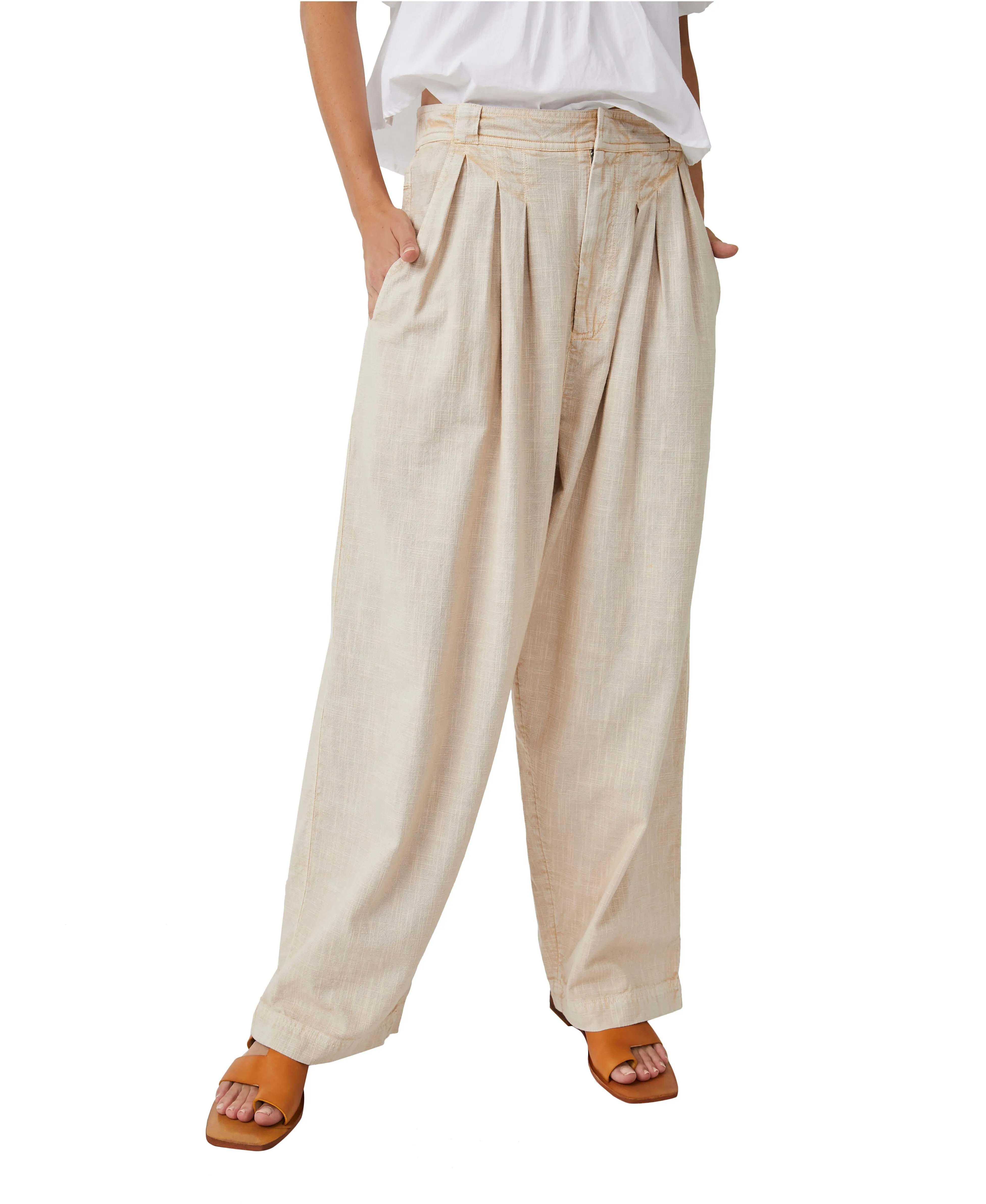 Lotta Love Linen Trouser | Pebble