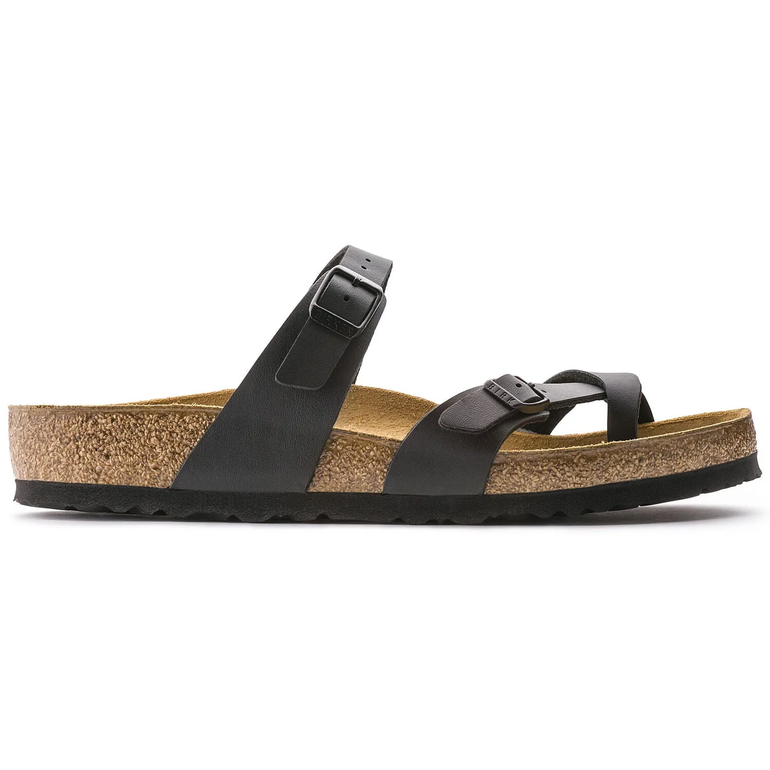 Mayari Birko-Flor Strappy Sandal in Black