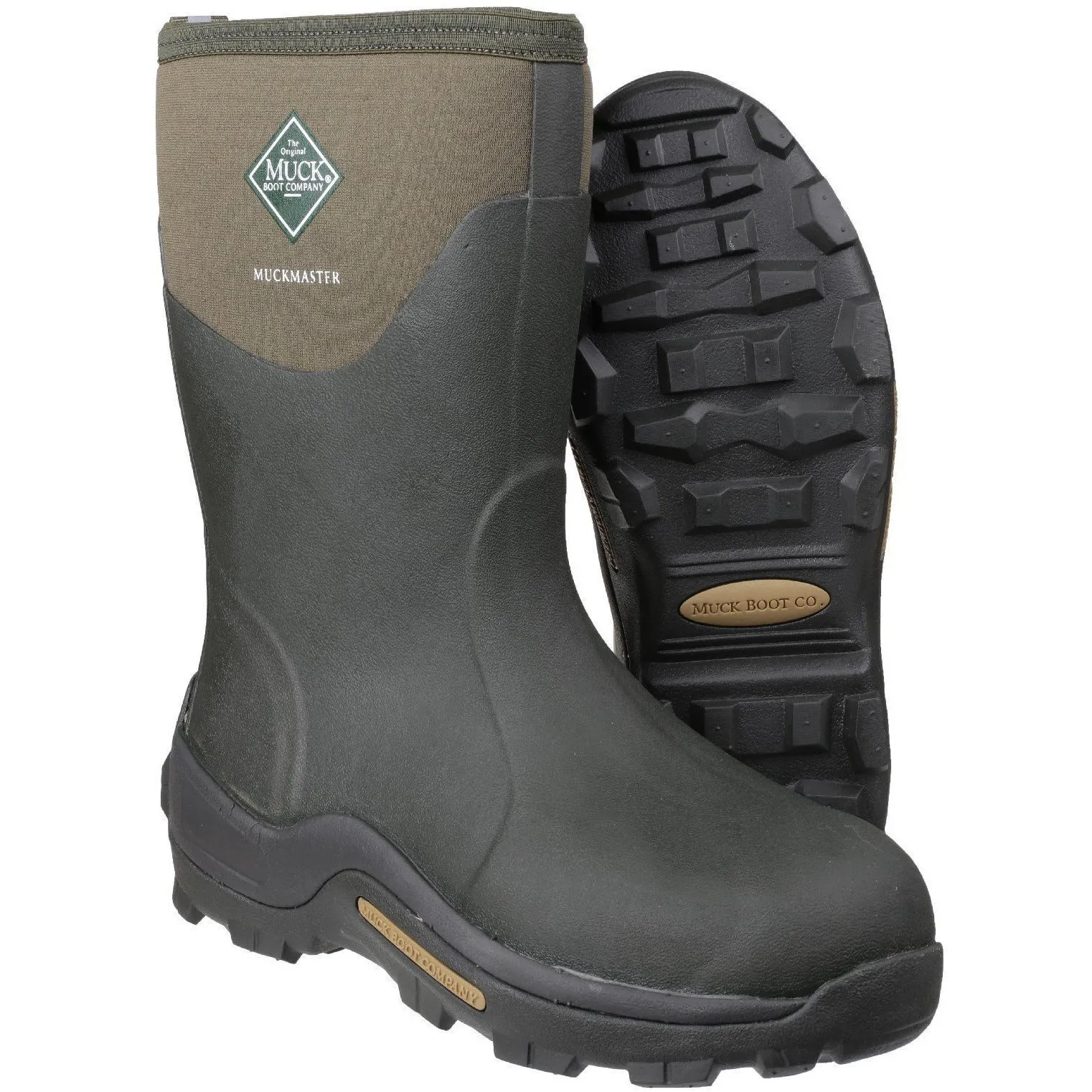 Muck Boots Muckmaster Mid-Height Wellingtons - Moss