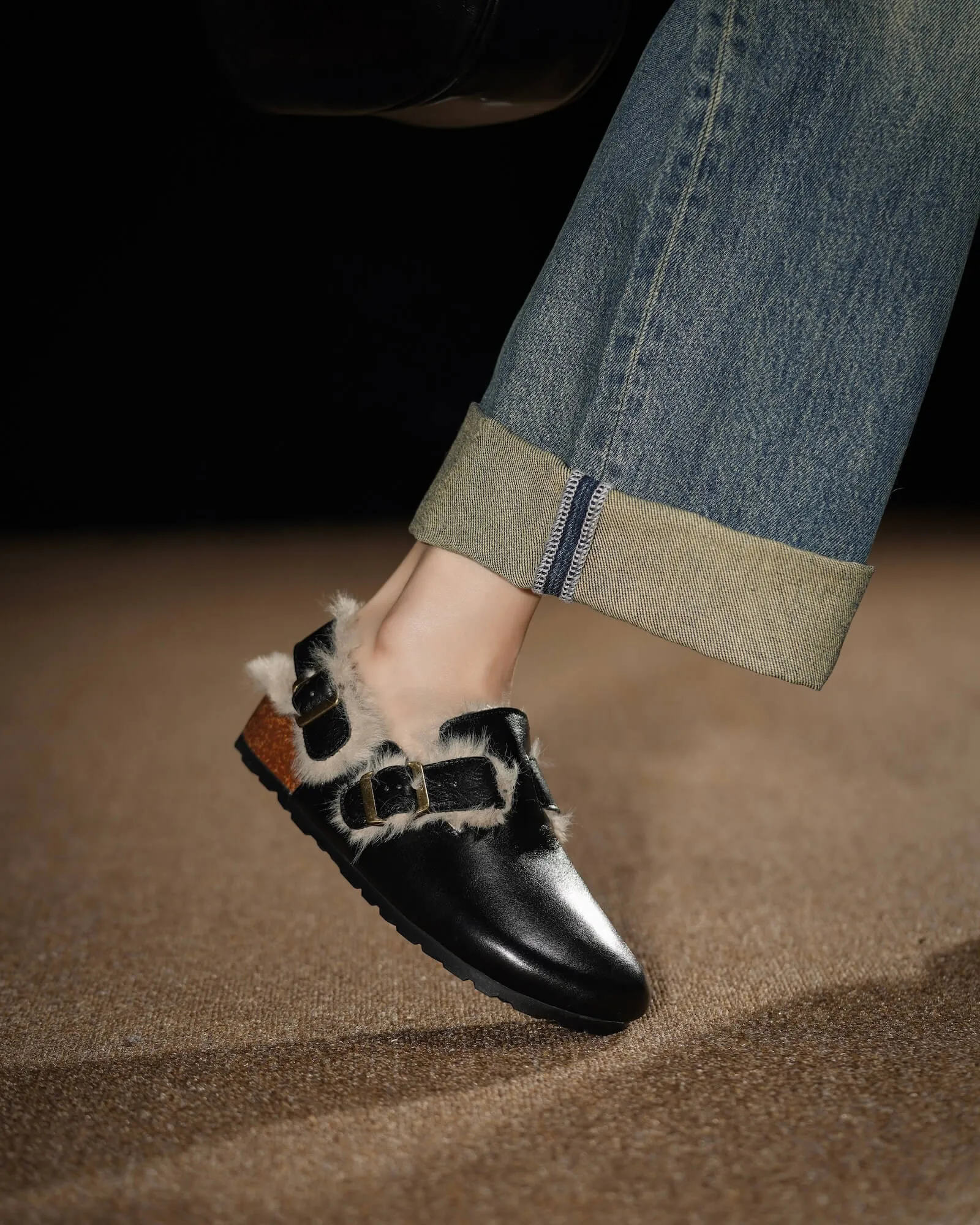 Ola - Fur Lined Slingback
