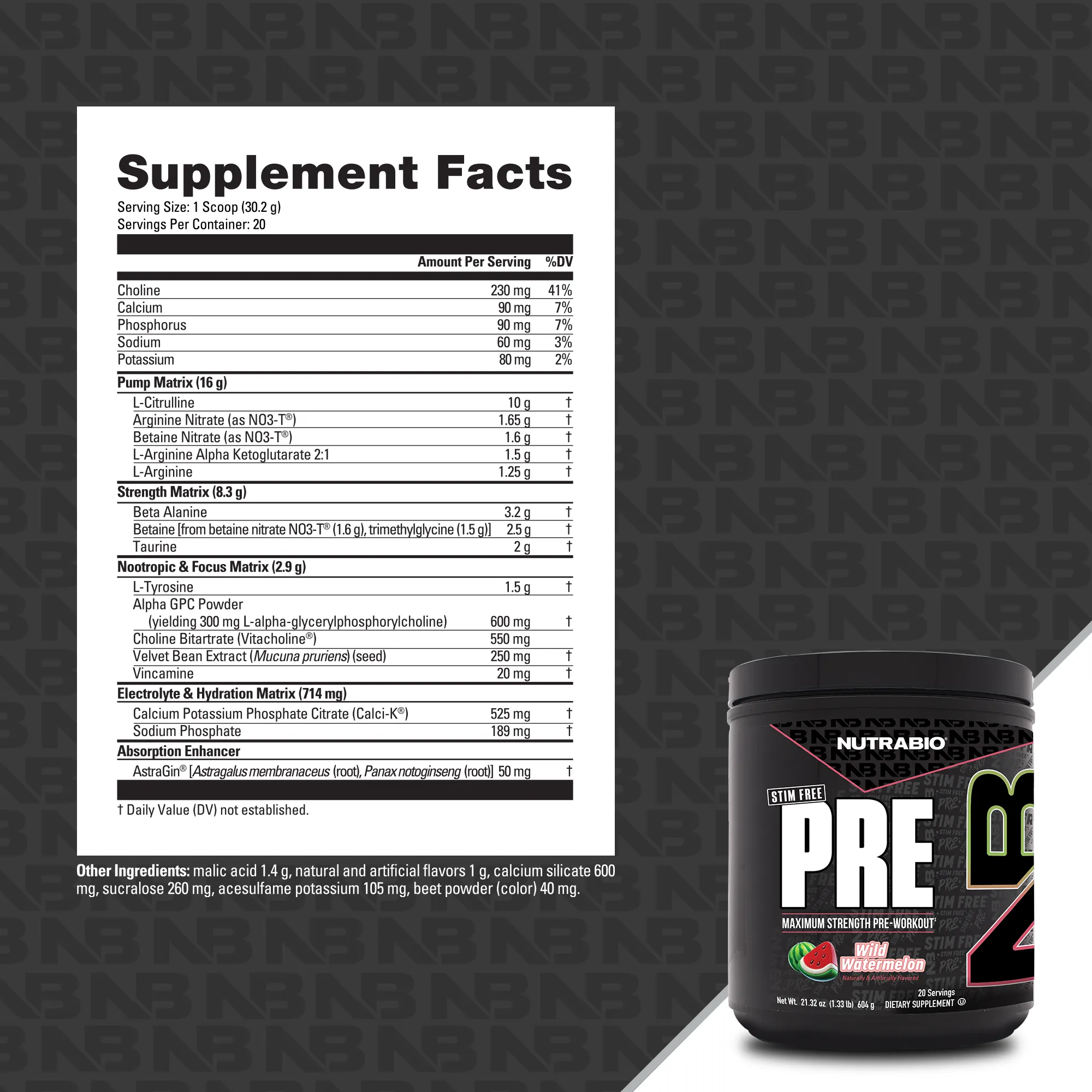PRE Workout Stim Free