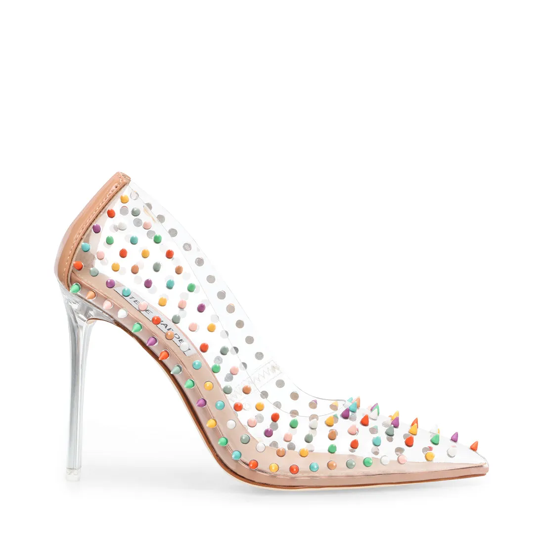 Steve Madden Vala-S Multi Embellished Printed High Stiletto Pointed Toe Pumps