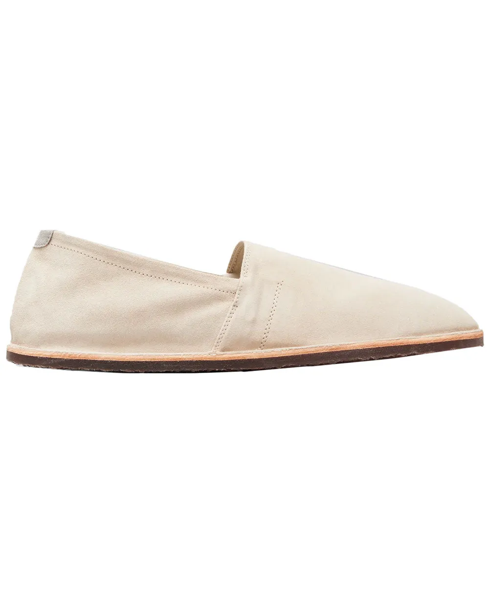 Suede Espadrille in Beige