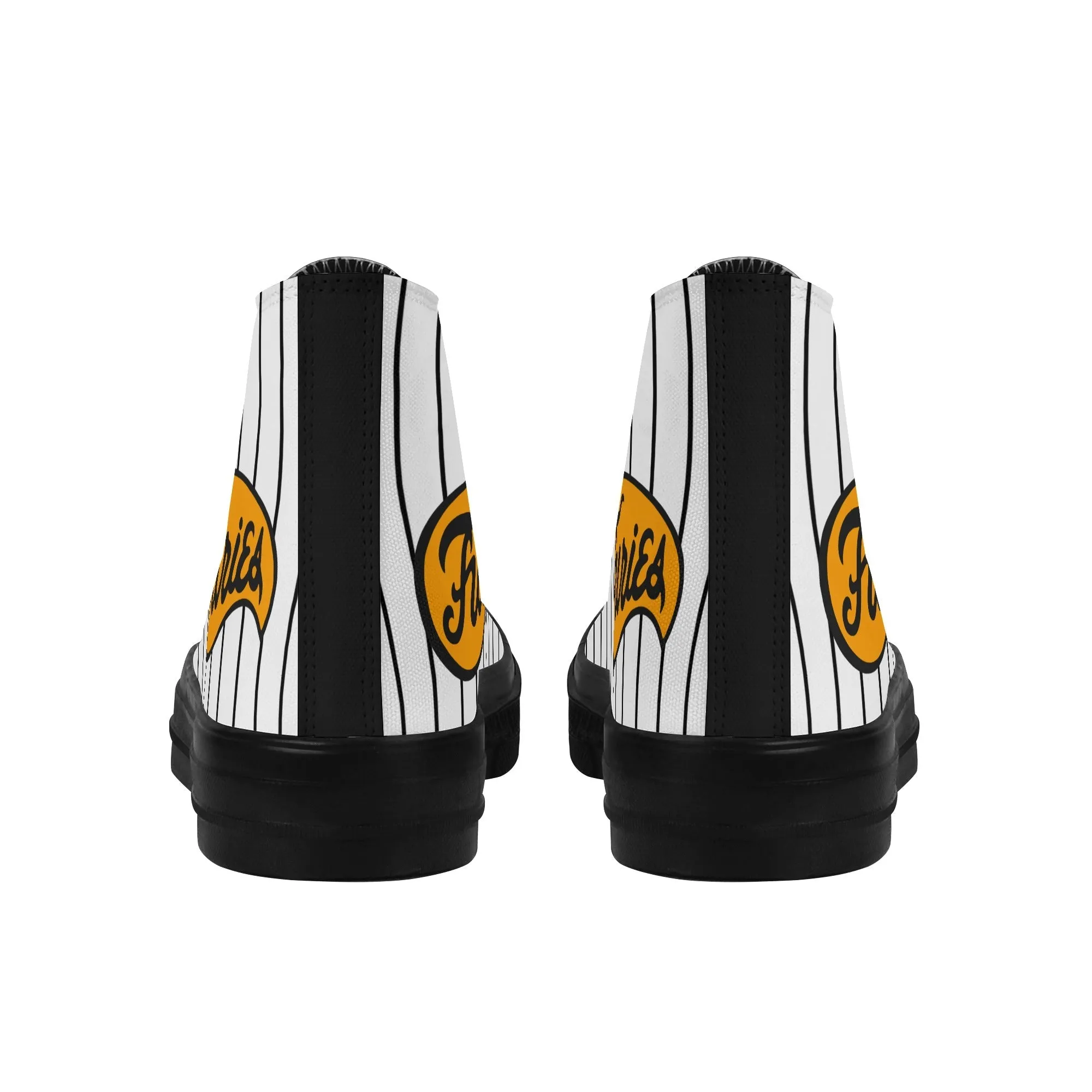 The Furies Classic High-Top Canvas Sneakers - Iconic baseball Gang in The Warriors Movie