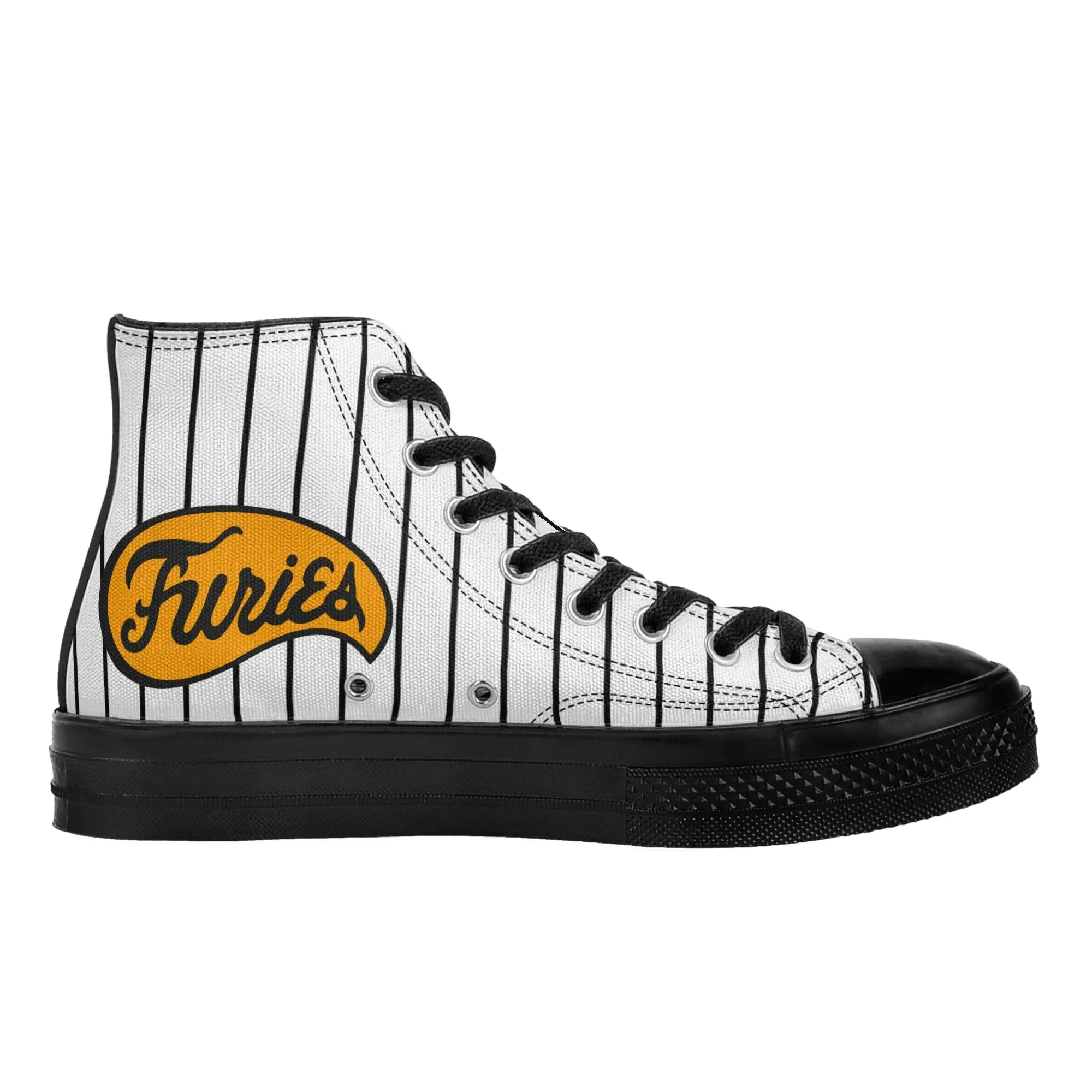 The Furies Classic High-Top Canvas Sneakers - Iconic baseball Gang in The Warriors Movie