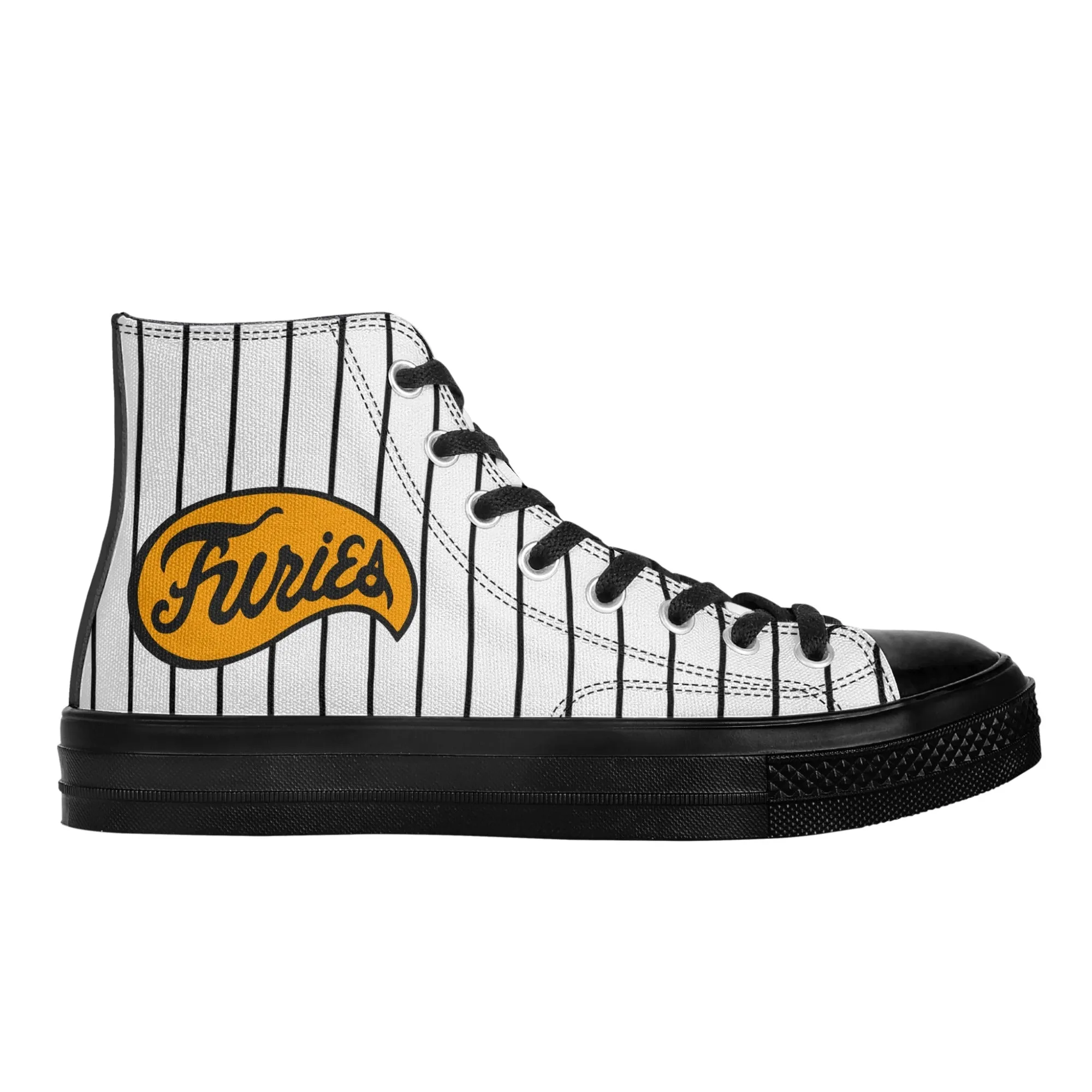 The Furies Classic High-Top Canvas Sneakers - Iconic baseball Gang in The Warriors Movie