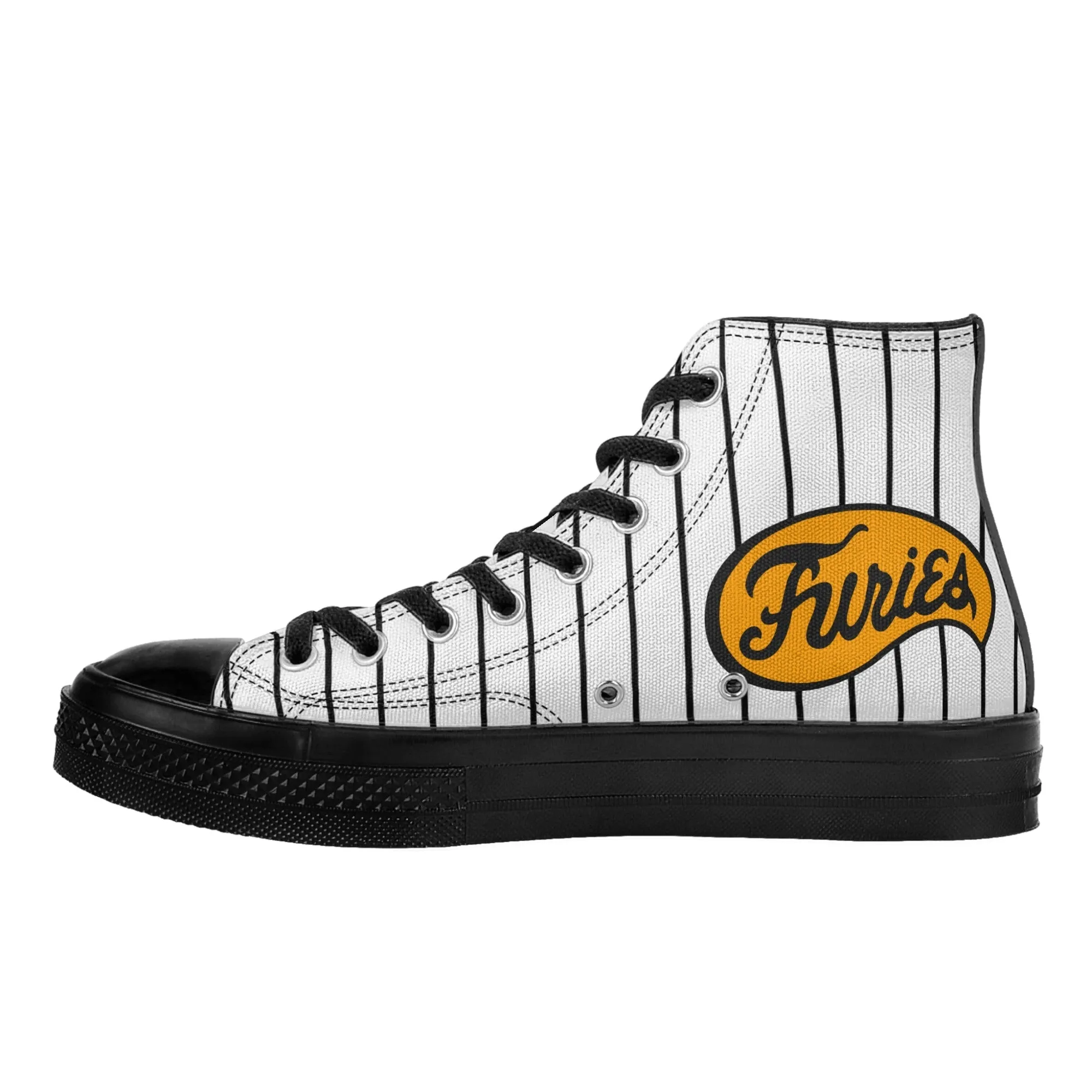 The Furies Classic High-Top Canvas Sneakers - Iconic baseball Gang in The Warriors Movie