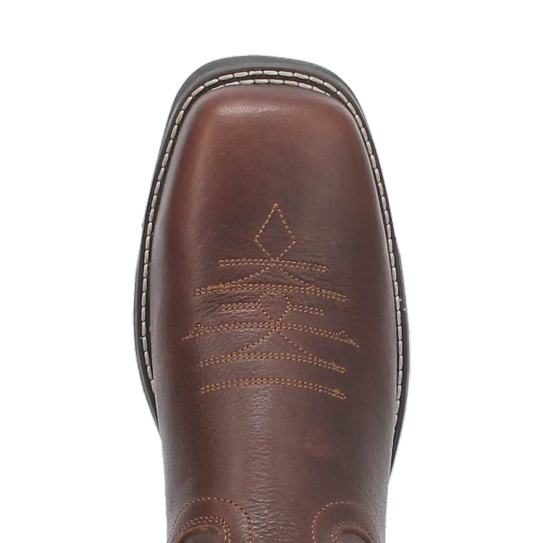Workhorse Leather Boot - Brown/Brown - 6826